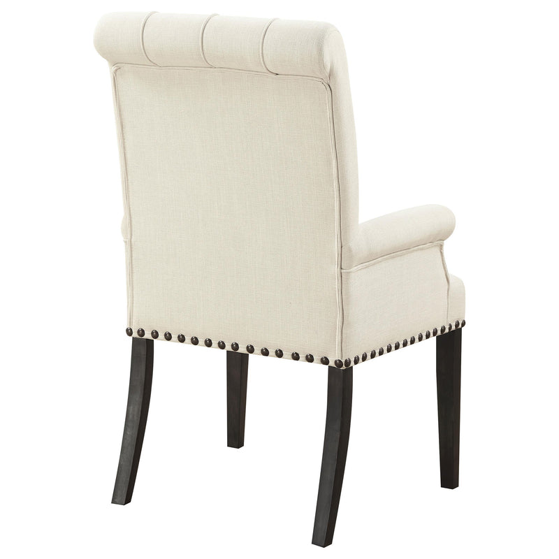  Coaster Furniture Alana 107283 Fabric Upholstered Dining Arm Chair - Beige IMAGE 6