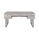  Coaster Furniture Analiese 801999 63-inch 4-Drawer Writing Desk - Grey Driftwood IMAGE 2