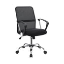  Coaster Furniture Gerta 801319 Upholstered Adjustable Mesh Office Desk Chair - Black IMAGE 1