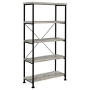  Coaster Furniture Analiese 801546 63-inch 4-shelf Bookshelf - Grey Driftwood IMAGE 1