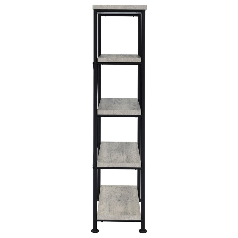  Coaster Furniture Analiese 801546 63-inch 4-shelf Bookshelf - Grey Driftwood IMAGE 6