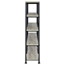  Coaster Furniture Analiese 801544 63-inch 4-shelf Double Bookshelf - Grey Driftwood IMAGE 4