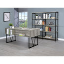  Coaster Furniture Analiese 801544 63-inch 4-shelf Double Bookshelf - Grey Driftwood IMAGE 9