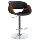  Coaster Furniture Dana 104965 Adjustable Bar Stool - Black and Chrome IMAGE 2