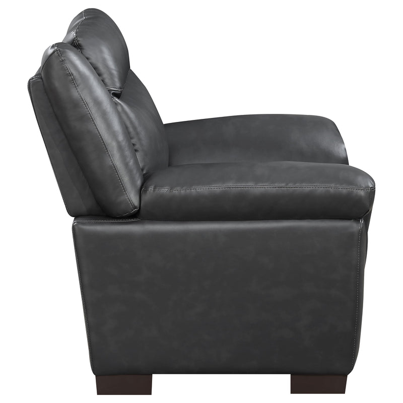  Coaster Furniture Arabella 506593 Upholstered Padded Arm Accent Chair - Grey IMAGE 6
