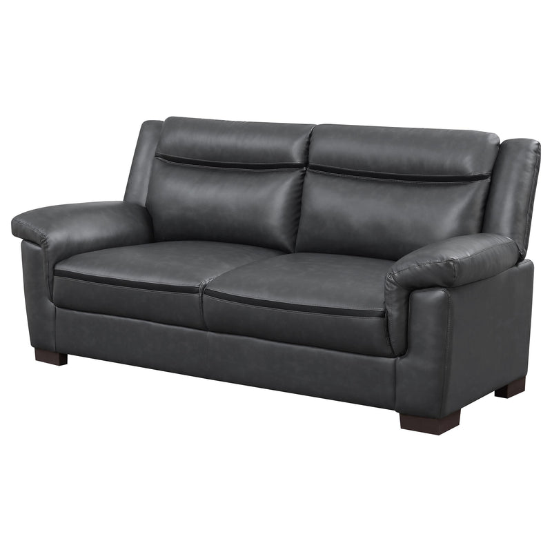  Coaster Furniture Arabella 506591 Upholstered Padded Arm Sofa - Grey IMAGE 3
