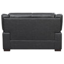  Coaster Furniture Arabella 506592 Upholstered Padded Arm Loveseat - Grey IMAGE 4