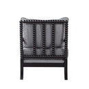  Coaster Furniture Blanchett 903824 Upholstered Bobbin Accent Chair - Grey and Black IMAGE 4