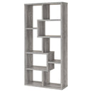  Coaster Furniture Theo 801137 71-inch 7-shelf Bookshelf - Grey Driftwood IMAGE 7