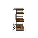  Coaster Furniture Renaldi 130071 3-shelf Home Bar Wine Cabinet - Rustic Nutmeg IMAGE 5