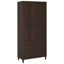  Coaster Furniture Wadeline 950724 2-door Tall Accent Storage Cabinet - Rustic Tobacco IMAGE 1