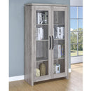  Coaster Furniture Alejo 950783 2-door Engineered Wood Tall Cabinet - Grey Driftwood IMAGE 6