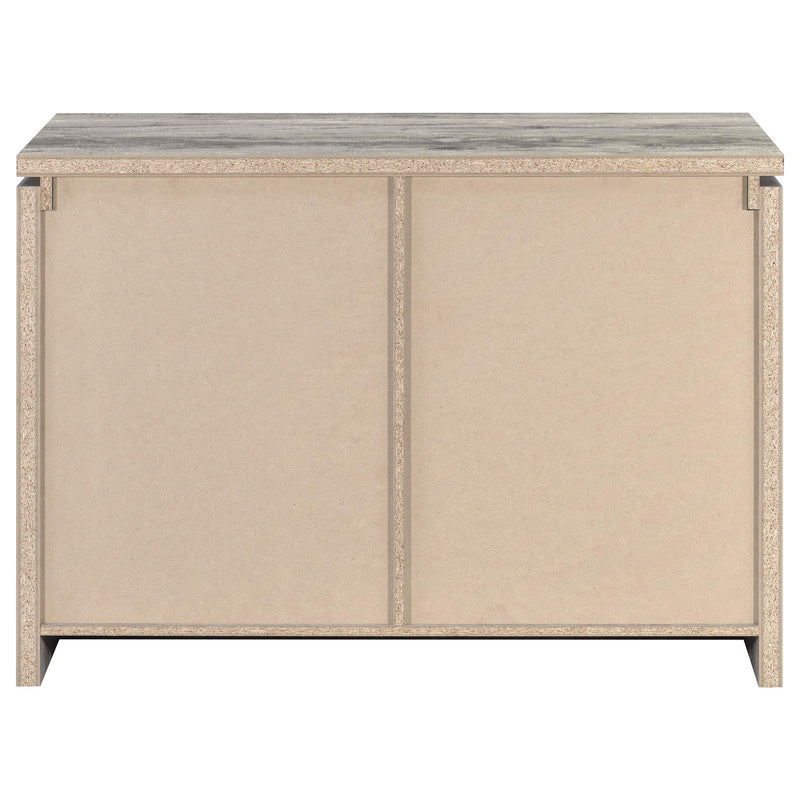  Coaster Furniture Enoch 950785 2-door Engineered Wood Accent Cabinet - Grey Driftwood IMAGE 6