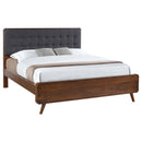 Coaster Furniture Robyn 205131KW Wood California King Platform Bed - Dark Walnut IMAGE 2