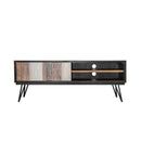LH Imports Noir Havana TV Stand with Cable Management NHA017 IMAGE 1