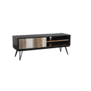LH Imports Noir Havana TV Stand with Cable Management NHA017 IMAGE 2
