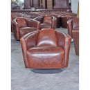 LH Imports Lannister Swivel Leather Chair SOC61-08SS IMAGE 2