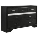  Coaster Furniture Miranda 206363 7-Drawer Dresser - Black IMAGE 1