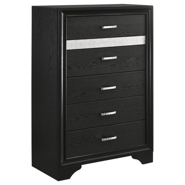  Coaster Furniture Miranda 206365 5-Drawer Bedroom Chest - Black IMAGE 1