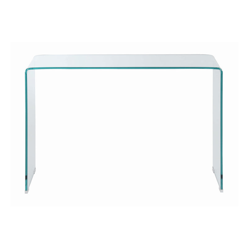  Coaster Furniture Ripley 705329 Tempered Bent Glass Entryway Console Table - Clear IMAGE 2