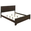  Coaster Furniture Kauffman 204391KW Wood California King Panel Bed - Dark Cocoa IMAGE 1