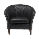 LH Imports Schmitt Stationary Leather Chair SNH-08 IMAGE 1