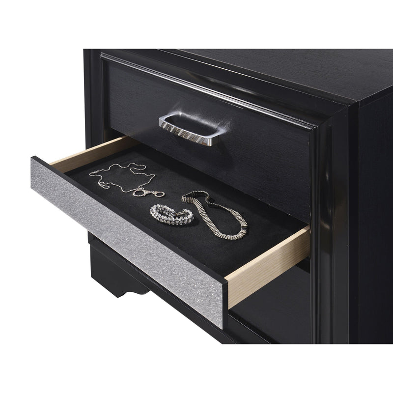  Coaster Furniture Miranda 206362 2-Drawer Nightstand - Black IMAGE 12
