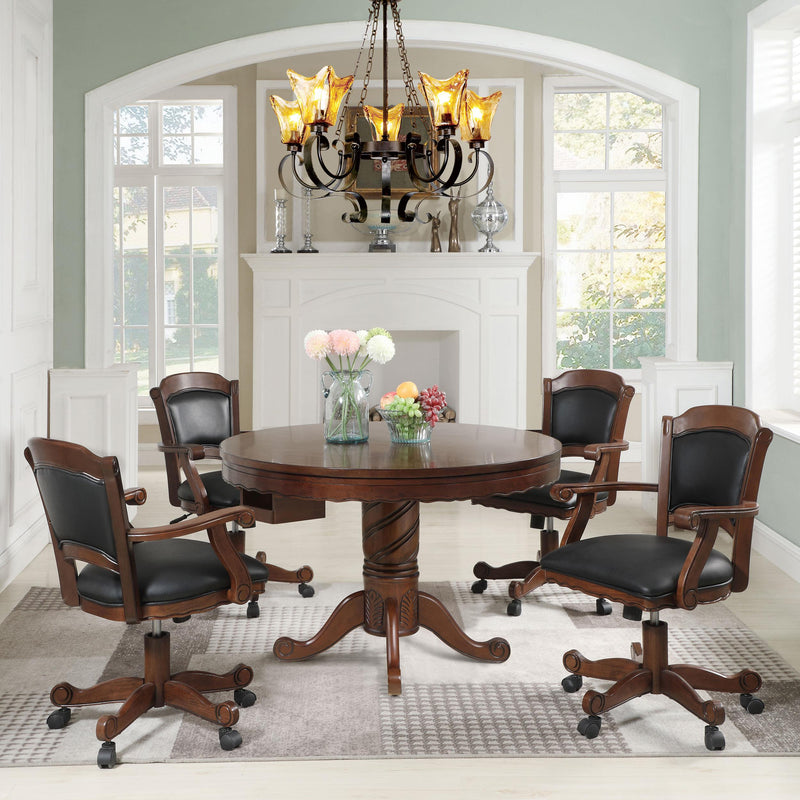  Coaster Furniture Turk 100872 Upholstered Swivel Dining and Game Chair - Tobacco IMAGE 10