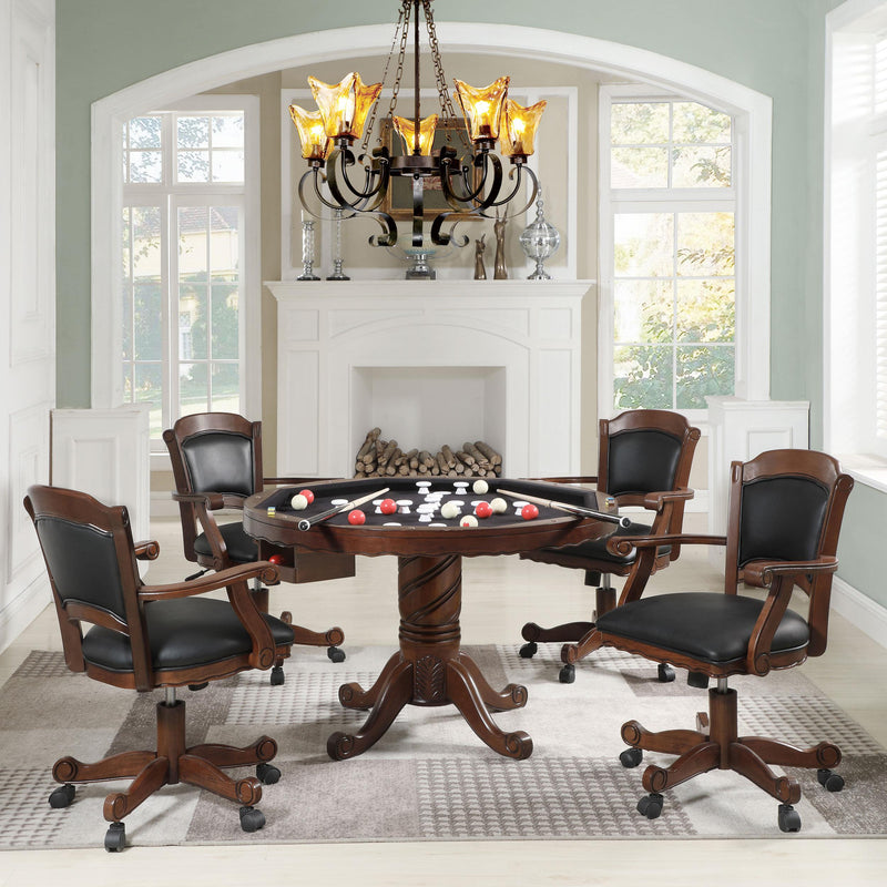  Coaster Furniture Turk 100872 Upholstered Swivel Dining and Game Chair - Tobacco IMAGE 11