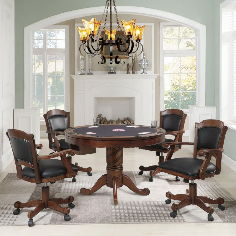  Coaster Furniture Turk 100872 Upholstered Swivel Dining and Game Chair - Tobacco IMAGE 12