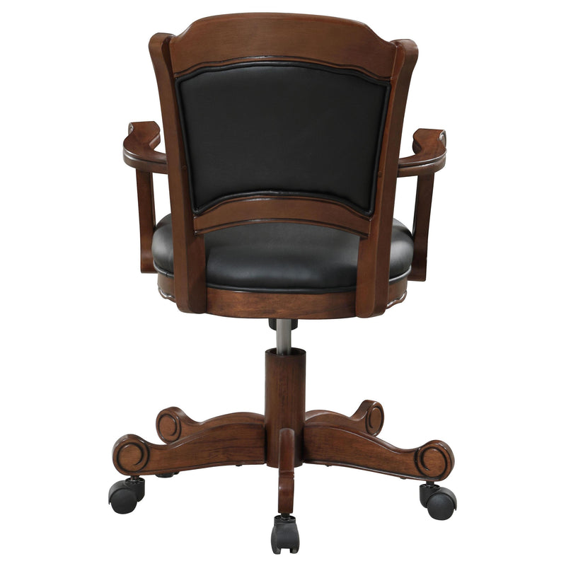  Coaster Furniture Turk 100872 Upholstered Swivel Dining and Game Chair - Tobacco IMAGE 6
