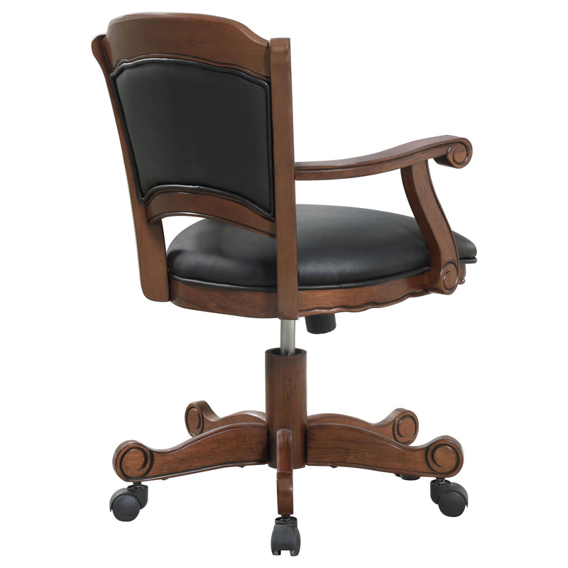  Coaster Furniture Turk 100872 Upholstered Swivel Dining and Game Chair - Tobacco IMAGE 7