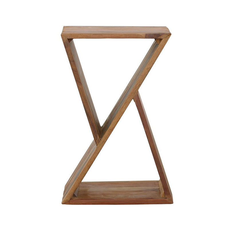  Coaster Furniture Lily 910180 Solid Reclaimed Wood Accent Side Table - Natural IMAGE 2