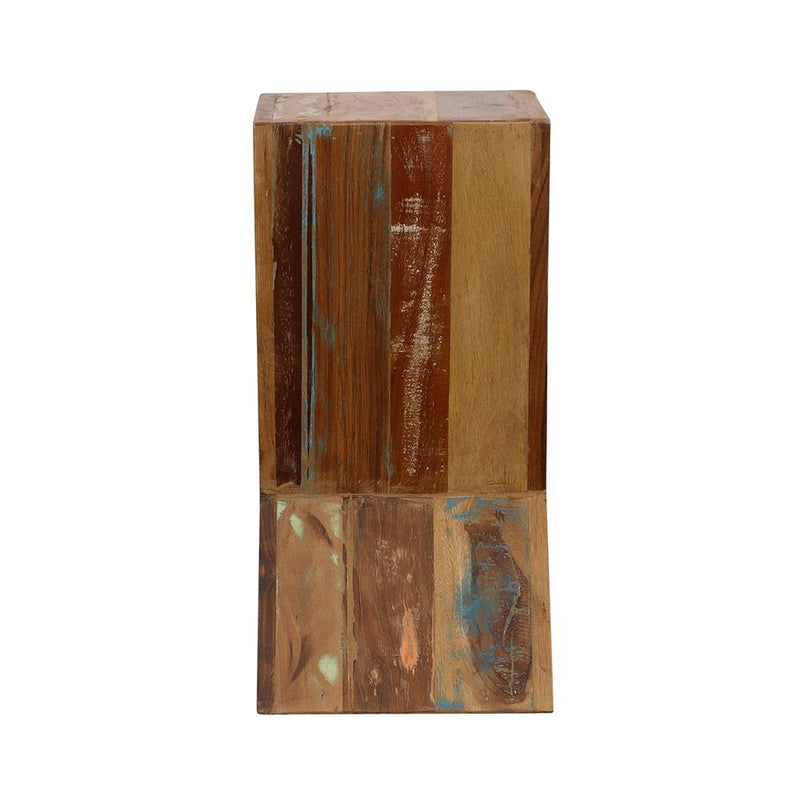  Coaster Furniture Lily 910180 Solid Reclaimed Wood Accent Side Table - Natural IMAGE 6