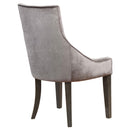  Coaster Furniture Phelps 121714 Velvet Upholstered Dining Side Chair - Grey (Set of 2) IMAGE 5
