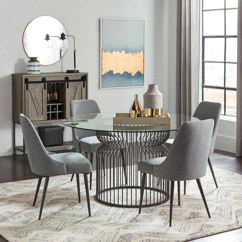  Coaster Furniture Alan 190442 Fabric Upholstered Dining Side Chair - Grey (Set of 2) IMAGE 10
