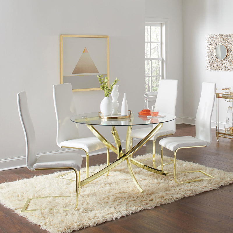  Coaster Furniture Montclair 190512 Upholstered Dining Side Chair - White (Set of 4) IMAGE 10