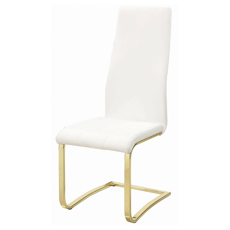 Coaster Furniture Montclair 190512 Upholstered Dining Side Chair - White (Set of 4) IMAGE 3