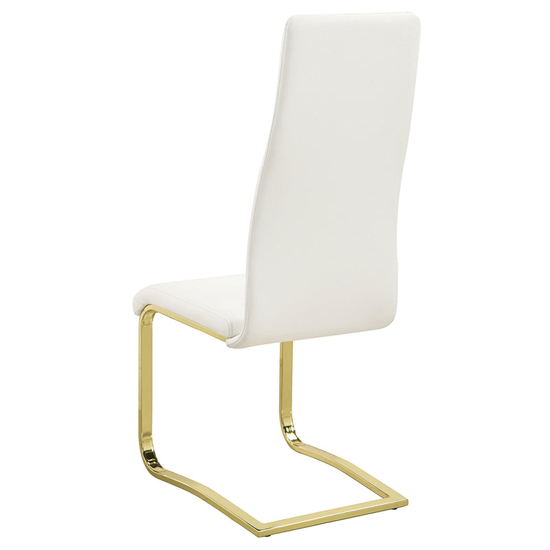  Coaster Furniture Montclair 190512 Upholstered Dining Side Chair - White (Set of 4) IMAGE 5