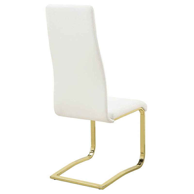  Coaster Furniture Montclair 190512 Upholstered Dining Side Chair - White (Set of 4) IMAGE 7