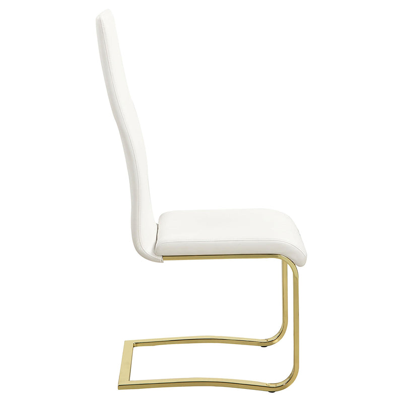  Coaster Furniture Montclair 190512 Upholstered Dining Side Chair - White (Set of 4) IMAGE 8