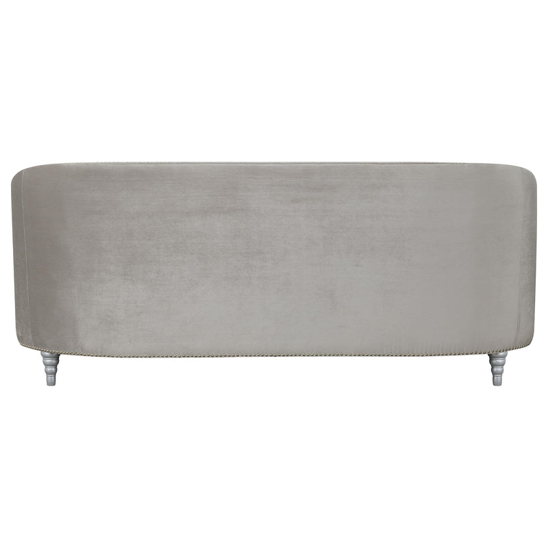  Coaster Furniture Avonlea 508461 Upholstered Sloped Arm Sofa - Grey Velvet IMAGE 6