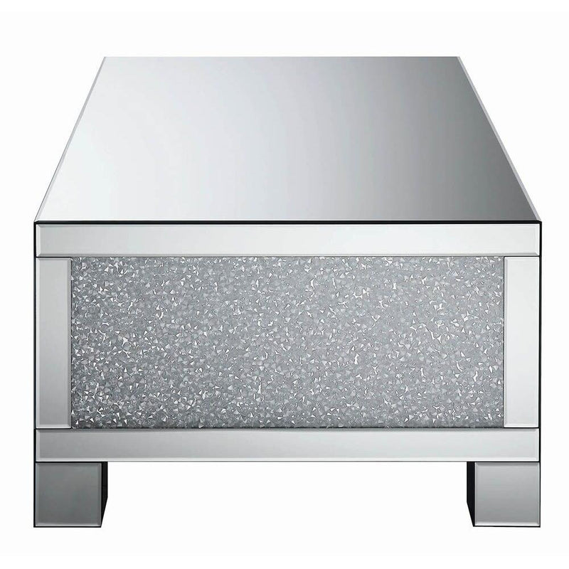  Coaster Furniture Gillian 722498 Rectangular Mirrored Acrylic Coffee Table - Silver IMAGE 3