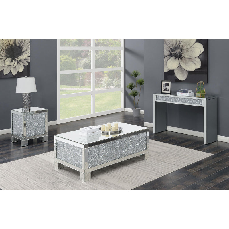  Coaster Furniture Gillian 722499 Mirrored Acrylic Entryway Console Table - Silver IMAGE 10