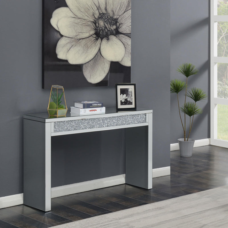  Coaster Furniture Gillian 722499 Mirrored Acrylic Entryway Console Table - Silver IMAGE 9