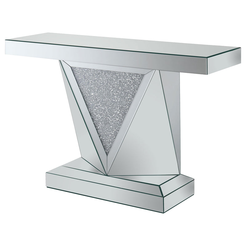  Coaster Furniture Amore 722509 Mirrored Acrylic Entryway Sofa Console Table - Silver IMAGE 3