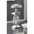  Coaster Furniture Amalia 722517 Square Mirrored Acrylic Crystal Side End Table - Silver IMAGE 3
