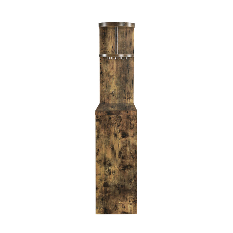  Coaster Furniture Belvedere 182127 5-shelf Home Bar Table Wine Storage - Rustic Nutmeg IMAGE 3
