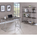  Coaster Furniture Grimma 802613 63-inch 4-shelf Bookshelf - Rustic Grey and Chrome IMAGE 10