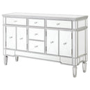  Coaster Furniture Duchess 950849 5-Drawer Mirrored Storage Accent Cabinet - Silver IMAGE 3
